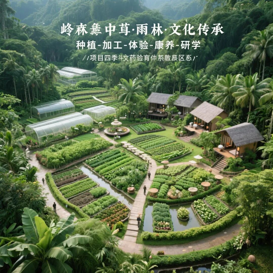 南方城市近郊100亩中草药农文旅规划设计建造与运营-25