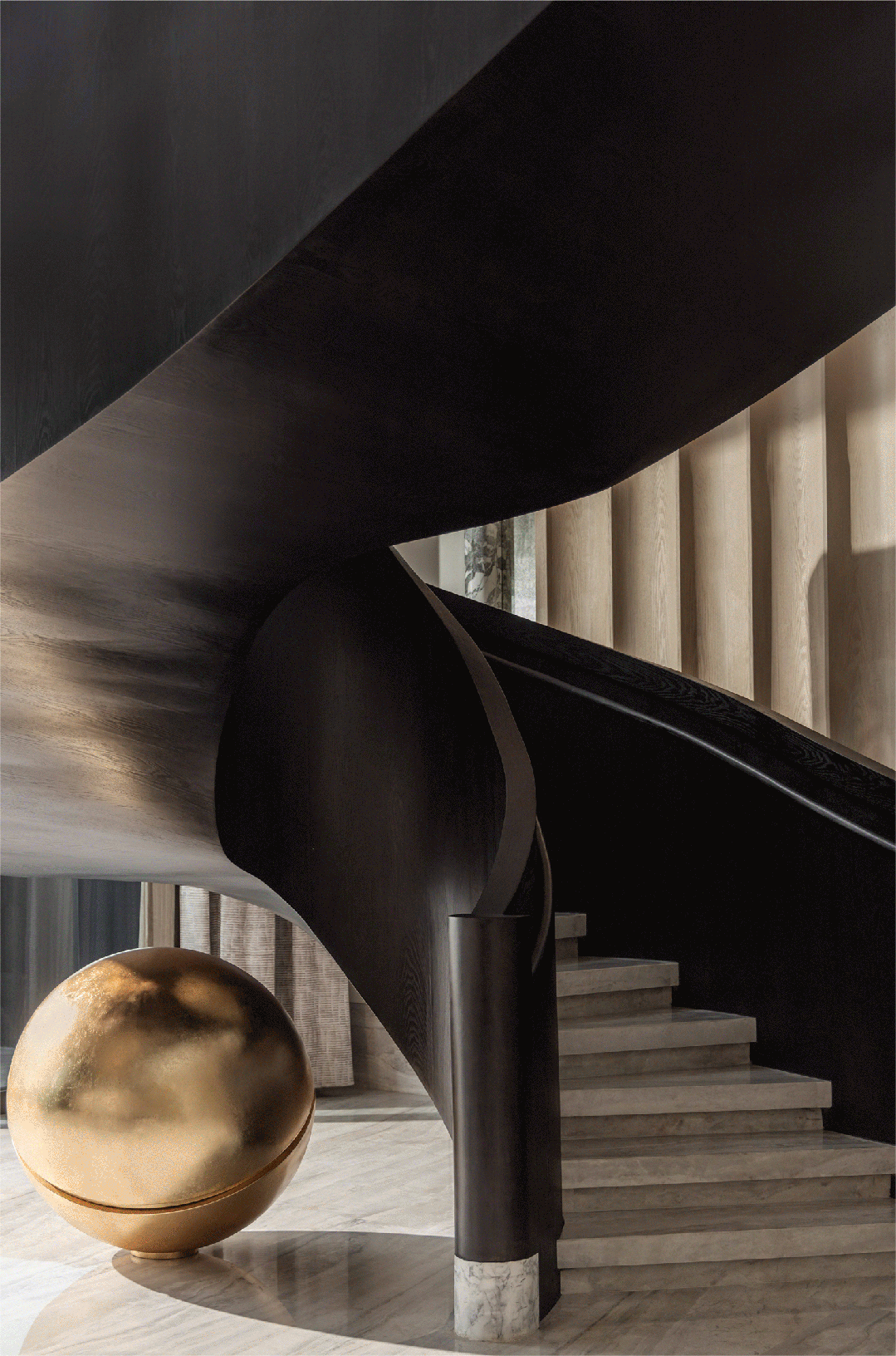 奥迅X新作｜流动艺术馆一826㎡顶层复式豪宅设计-1