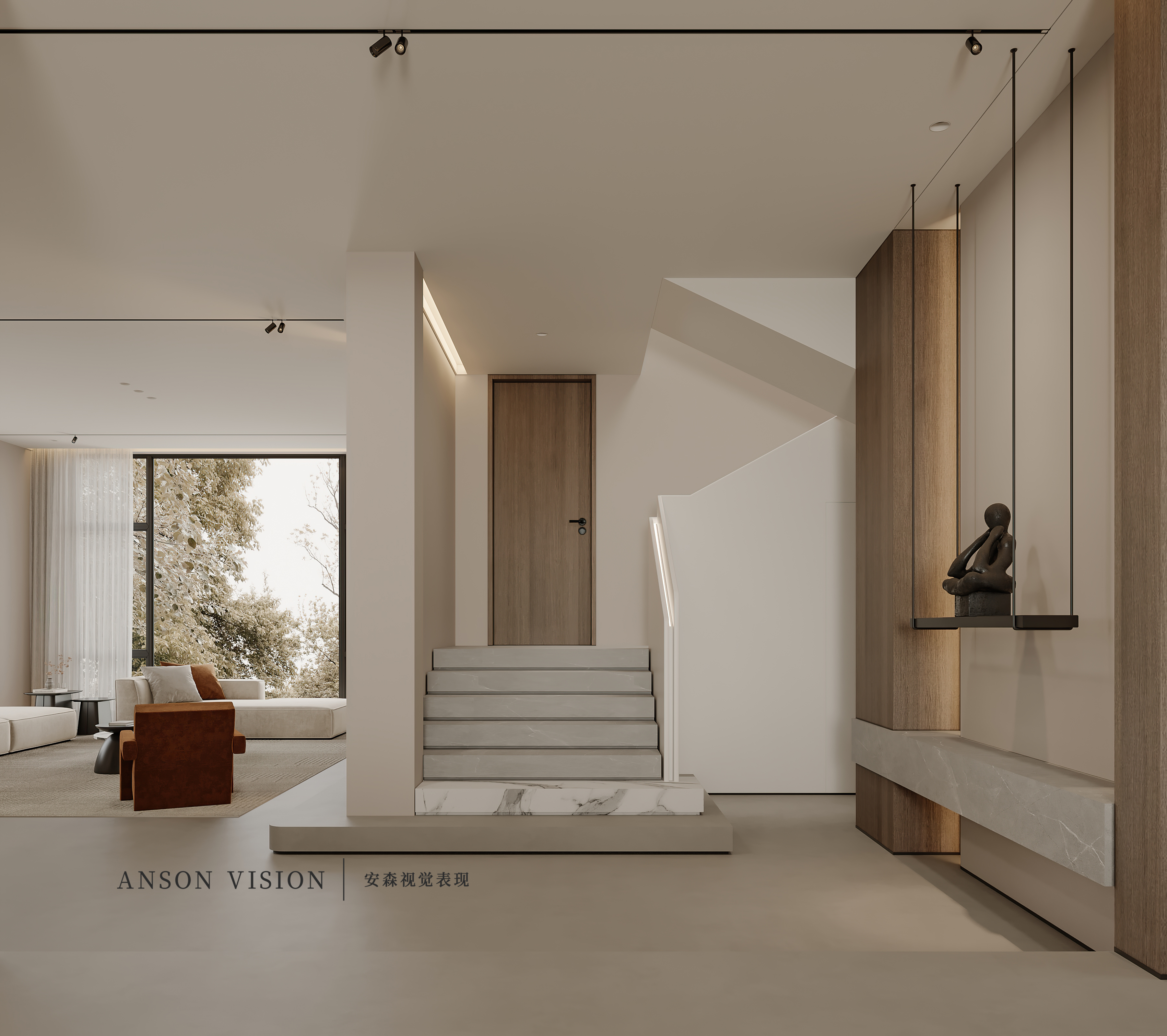 现代别墅多空间表现丨Ansonvision·蒙头睡-10