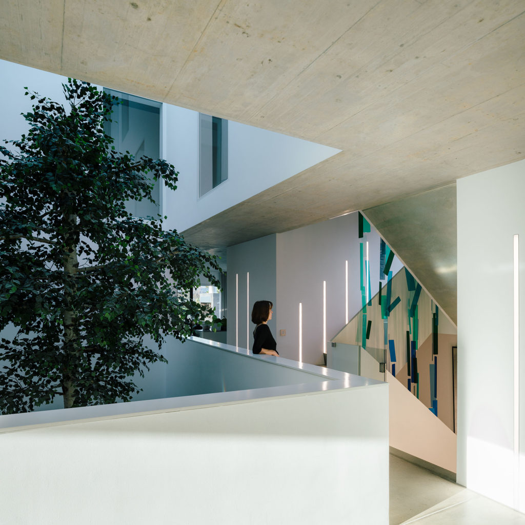 色彩螺旋楼梯,自然元素与建筑设计的完美融合-9