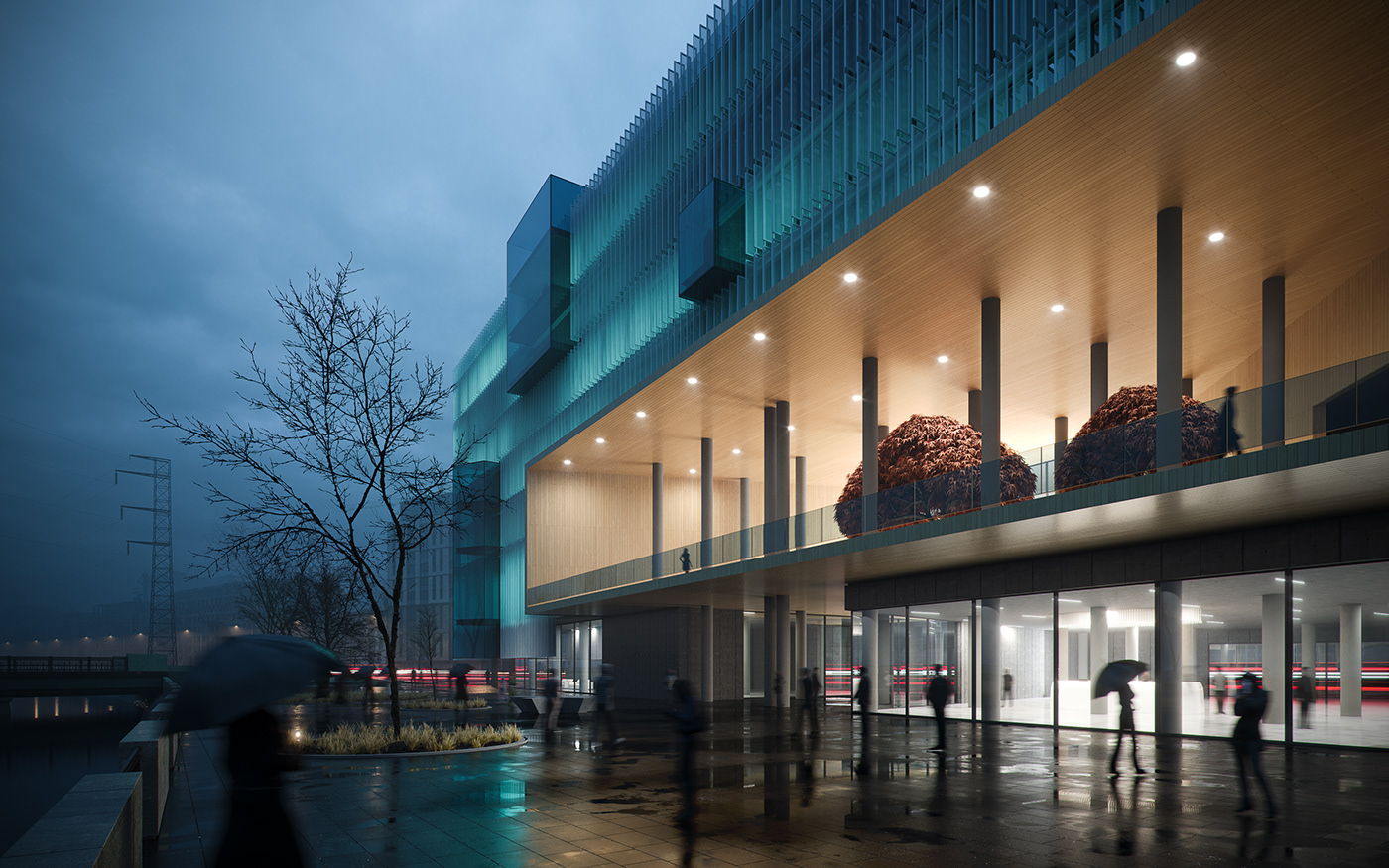 绿松石线办公中心概念设计丨乌克兰哈尔科夫丨Evgeniy Kolesnikov-14