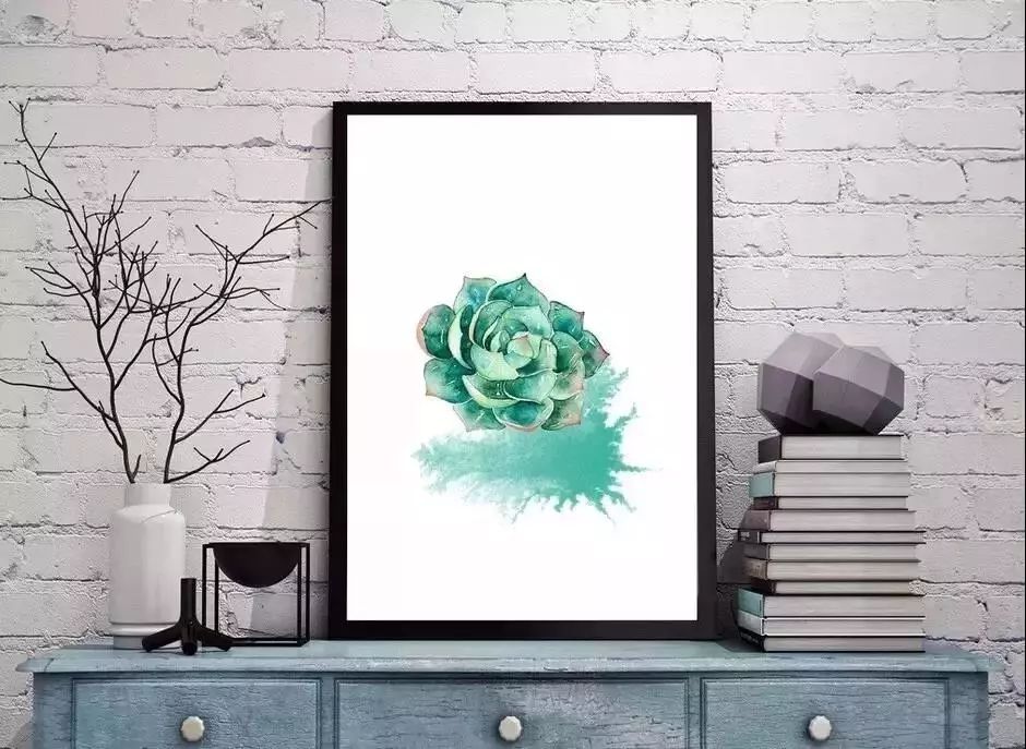 绿色植物装饰画,为家增添自然清新之美-8