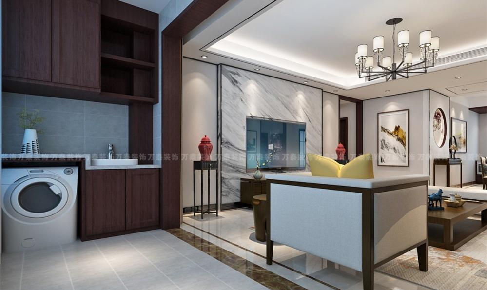 万泰装饰漫山天麓麓府新中式装修设计-4