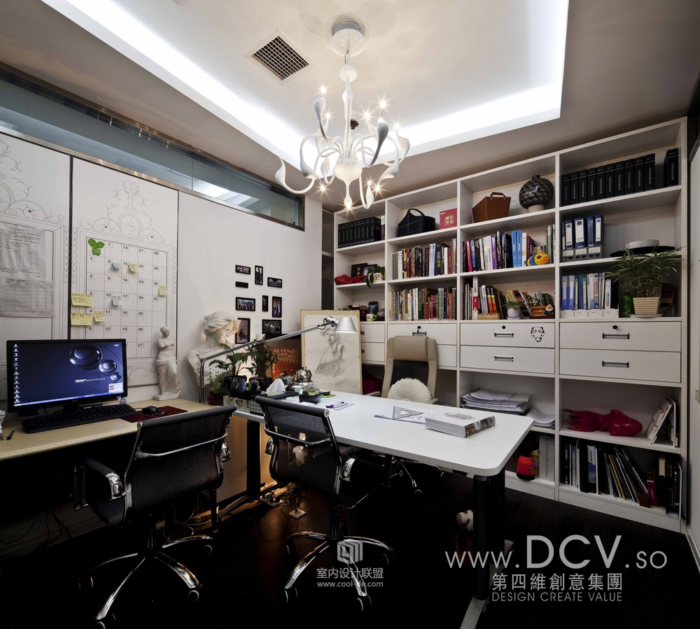 西安现代简约办公室设计-峰上大宅峰创国际-36