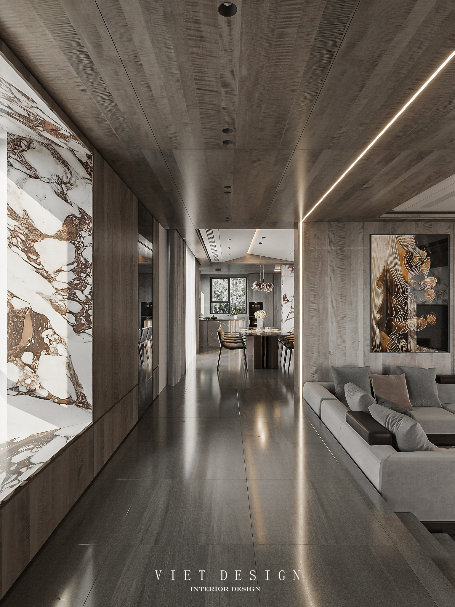 脉纹别墅丨VIET Design-8