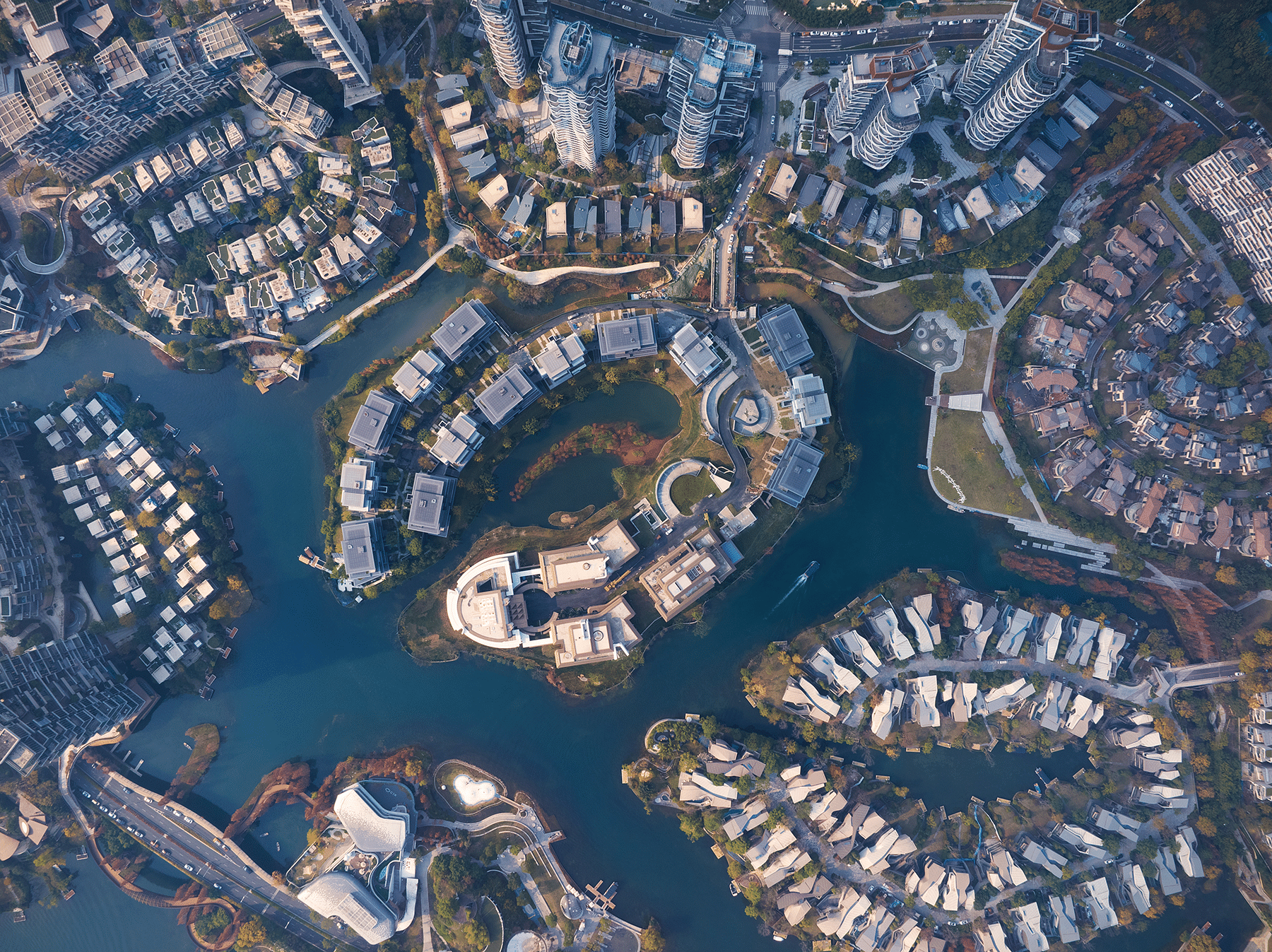 成都麓湖黑石岛垂直五联排别墅丨中国成都丨line+ studio-48