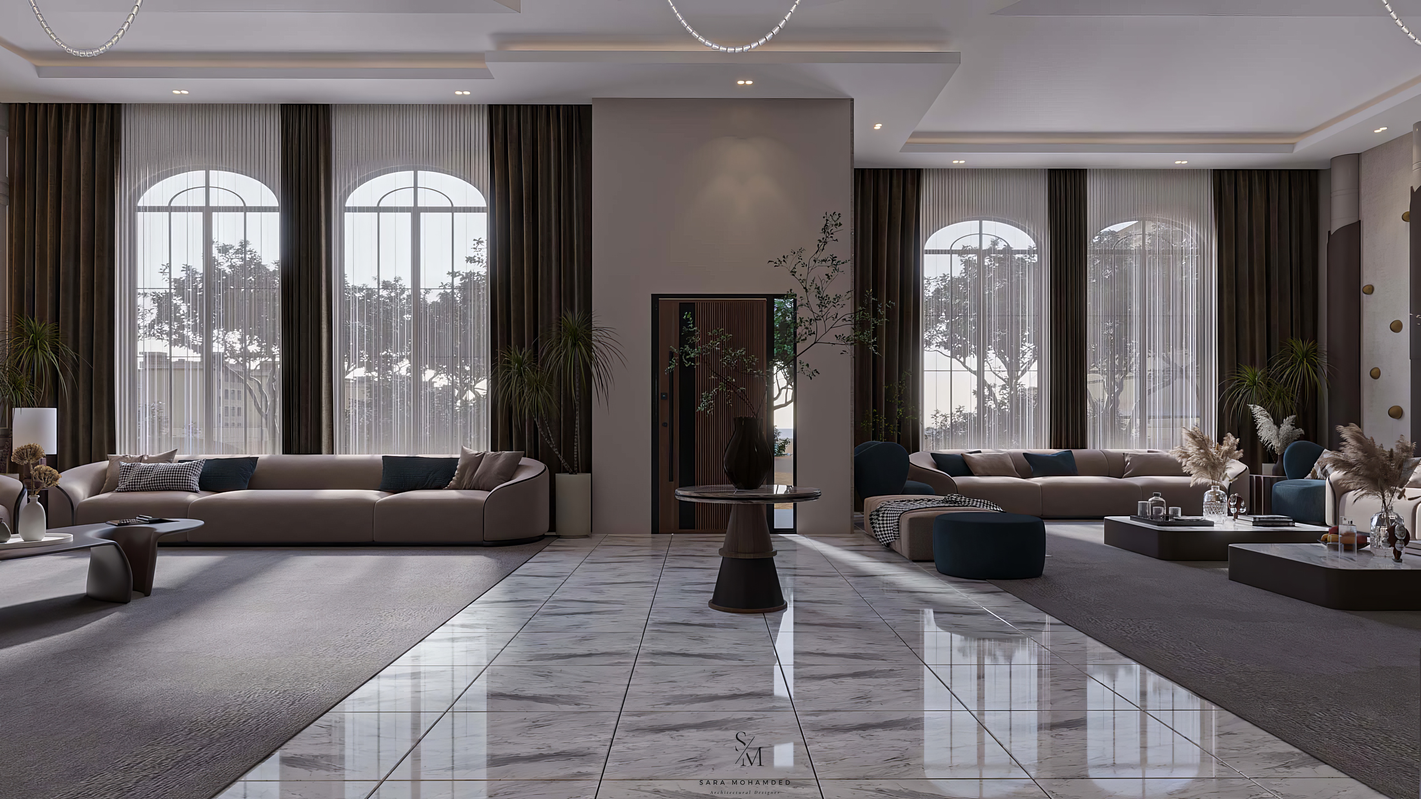 现代别墅客厅设计丨PLAN INTERIOR-11