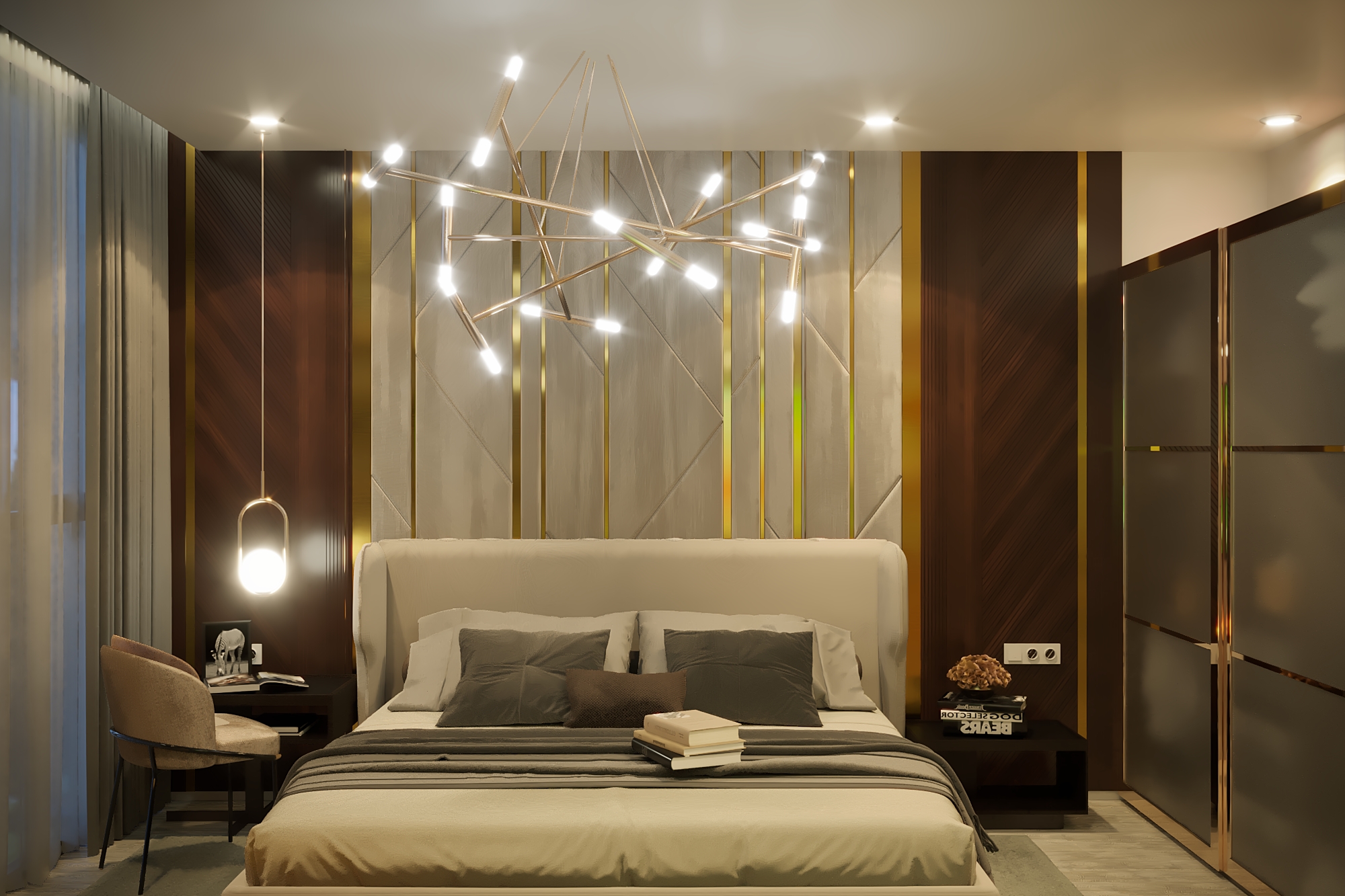 Bedroom Ultra Modern Corona Night Light 2021-8