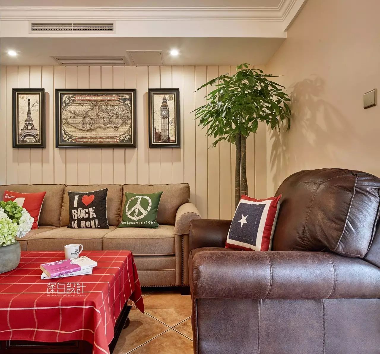 天津 130 平美式休闲空间 | 自由舞动的 DeepWhite Design-20