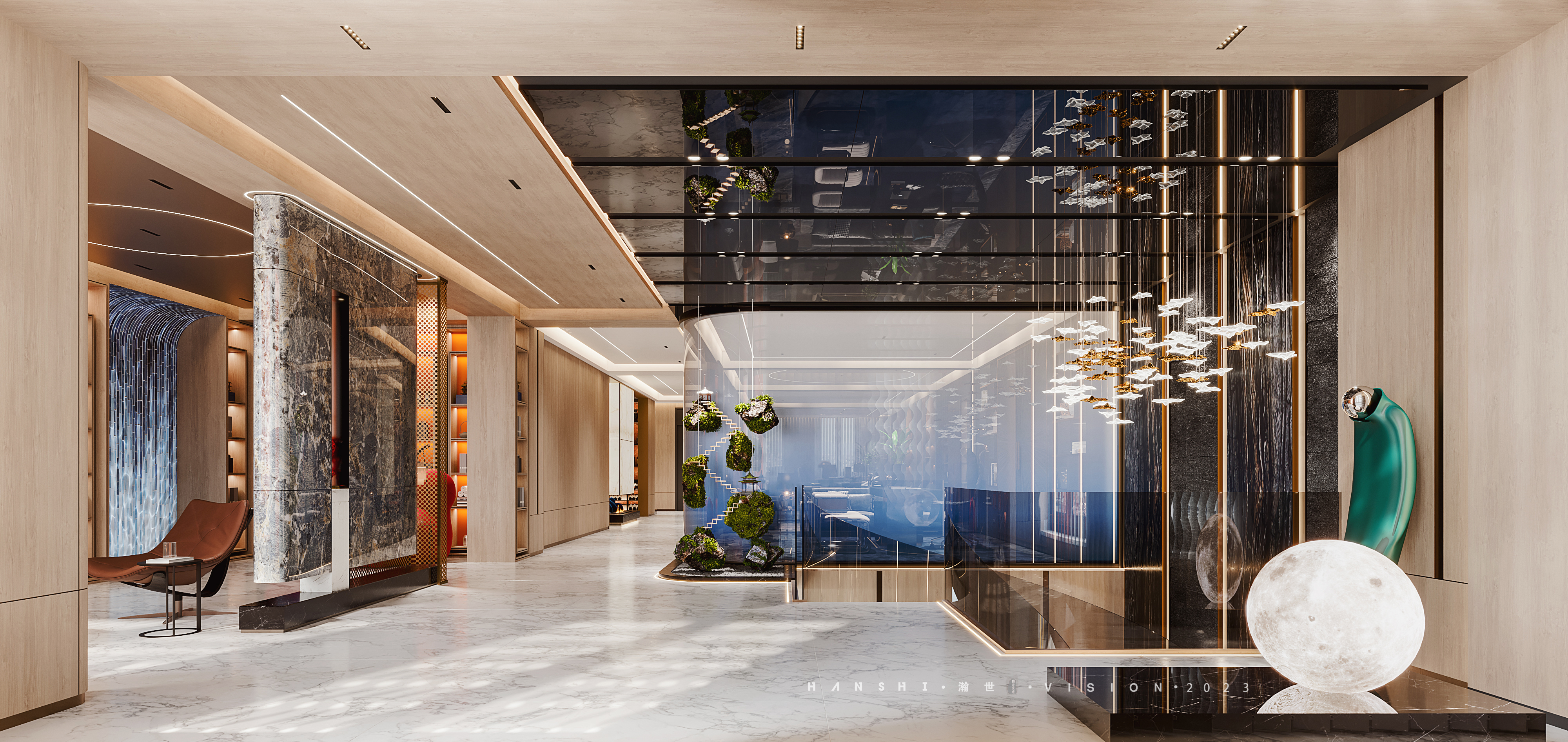 现代高奢办公室-瀚世表现-3