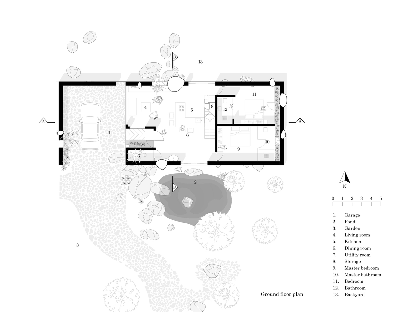 隐于印度荒野的生态友好石墙别墅丨Mitti-18