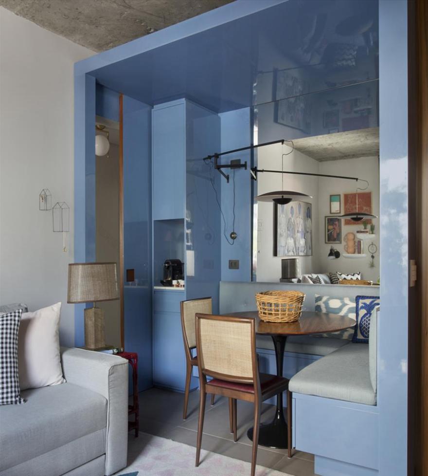 巴西 50 平米公寓,功能与艺术的完美结合-3