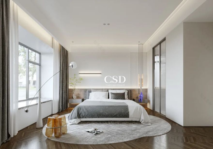 蓝色诗意 · 长沙清风徐来的简约奢华住宅丨中国长沙丨香港CSD设计事务所-26