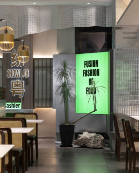绣粤茶饮店·“帷水绣笠”主题空间设计