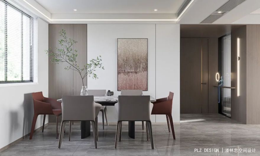 城市之光 · 现代简约的柔美设计丨潘林忠室内空间设计-26