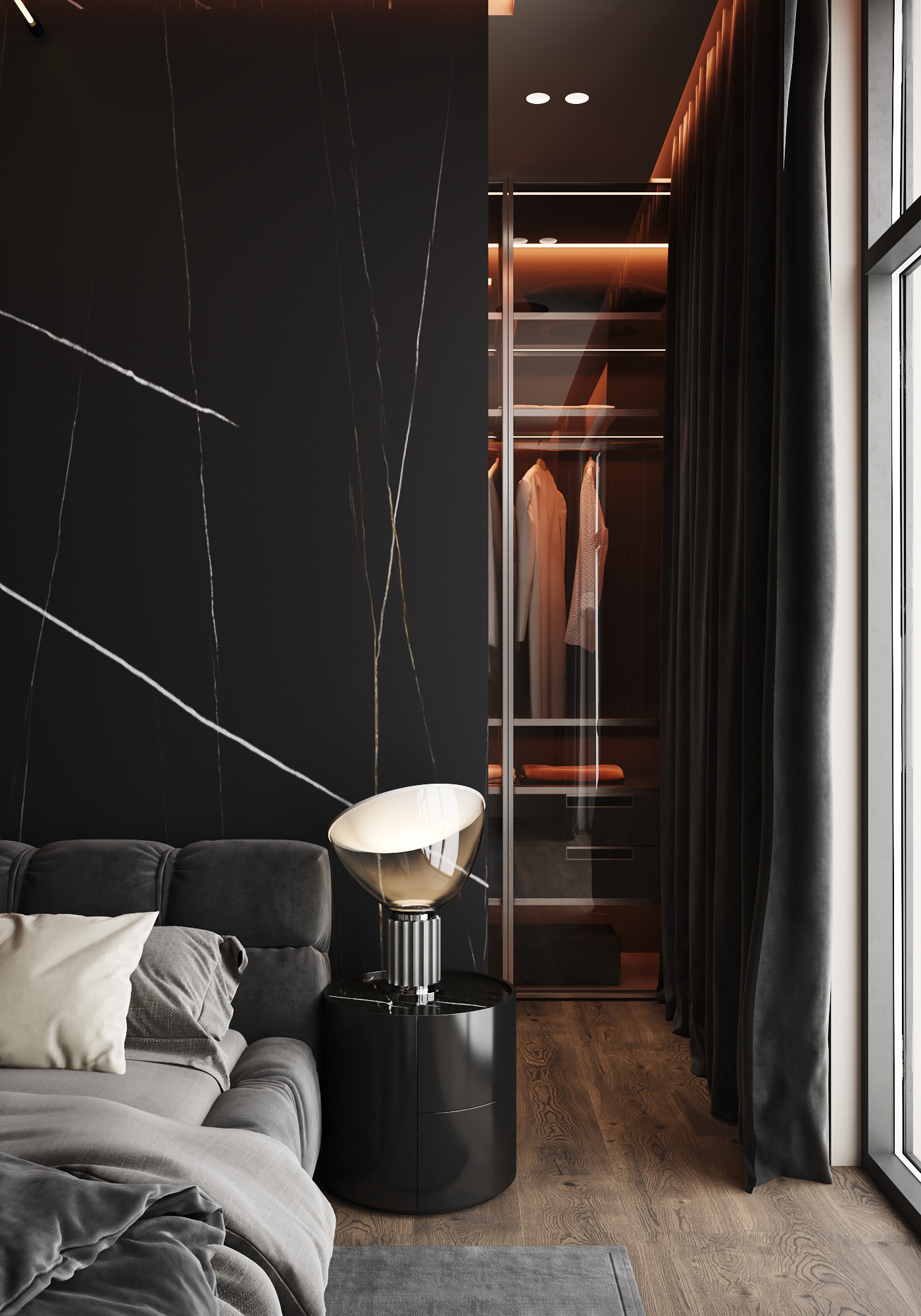 简约黑白灰，100 平米空间的惊艳变身-9