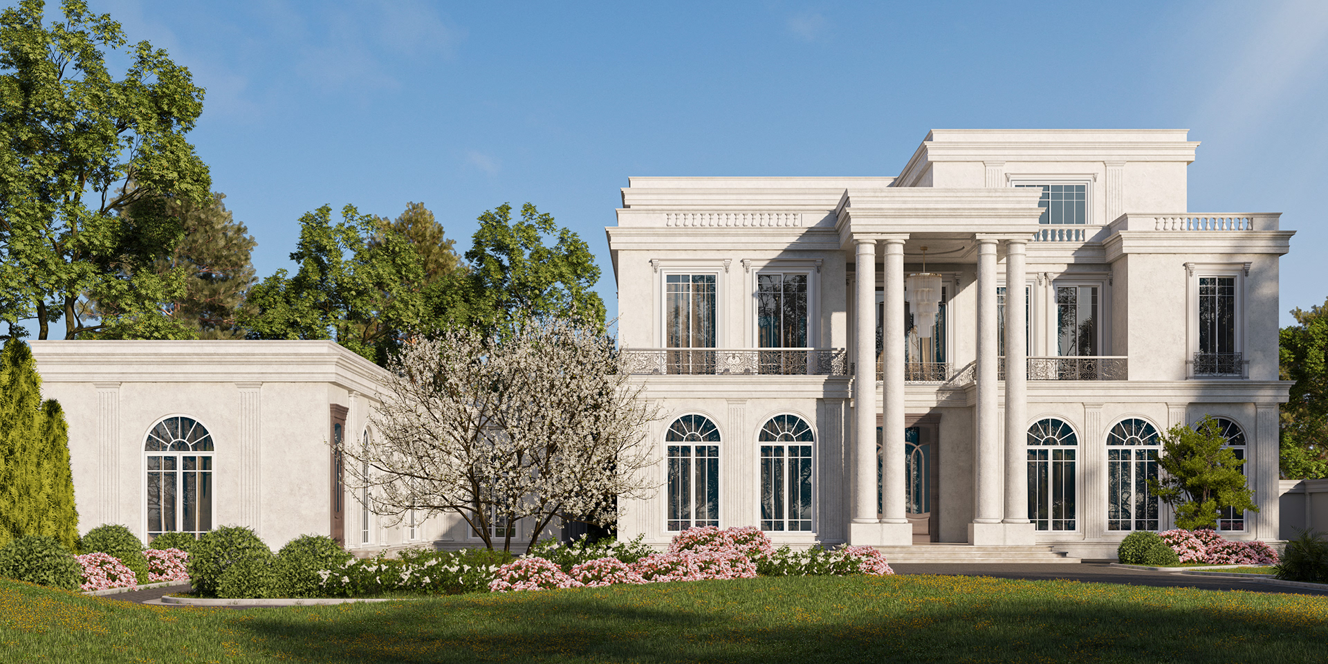 外部设计 新古典主义别墅丨United Arab EmiratesAbu Dhabi丨Ebram Eskander-4