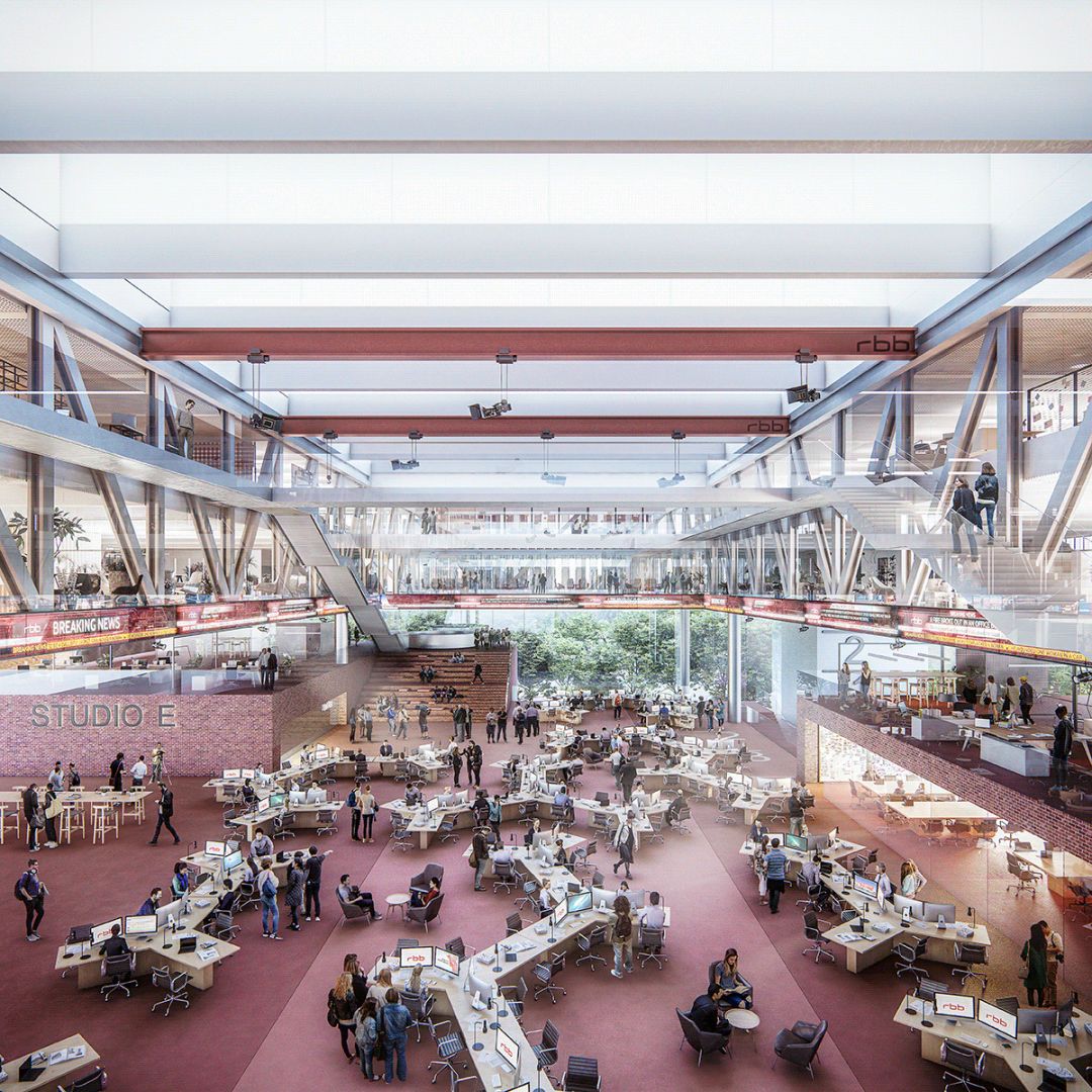 柏林 RBB 媒体中心 | 跨越时代的创新媒体空间-14