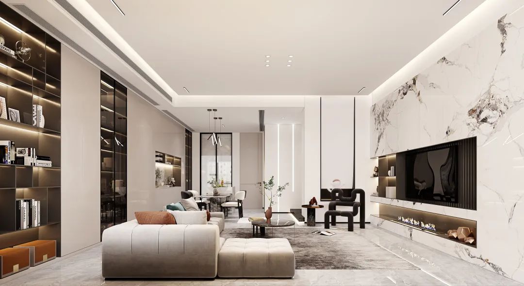 广州黄埔科学城沁园现代优雅轻奢别墅设计丨中国广州丨尚层装饰(广州分公司)-86