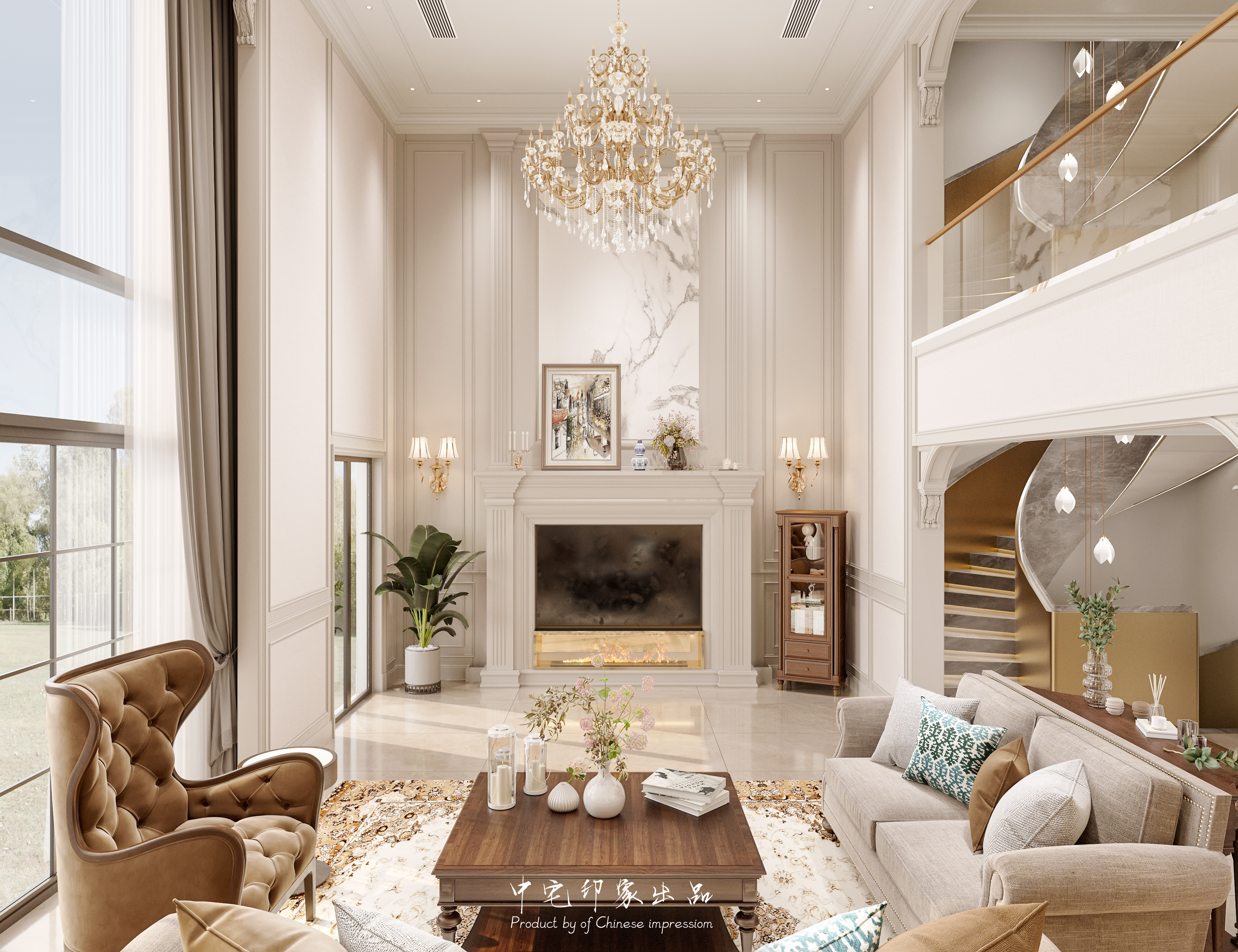 法式别墅效果图丨中国益阳-2