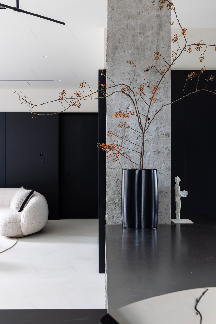 混凝土的诗意丨中国上海丨空间设计是合设计,软装设计珊瑚居艺术空间Corallo Casa-4