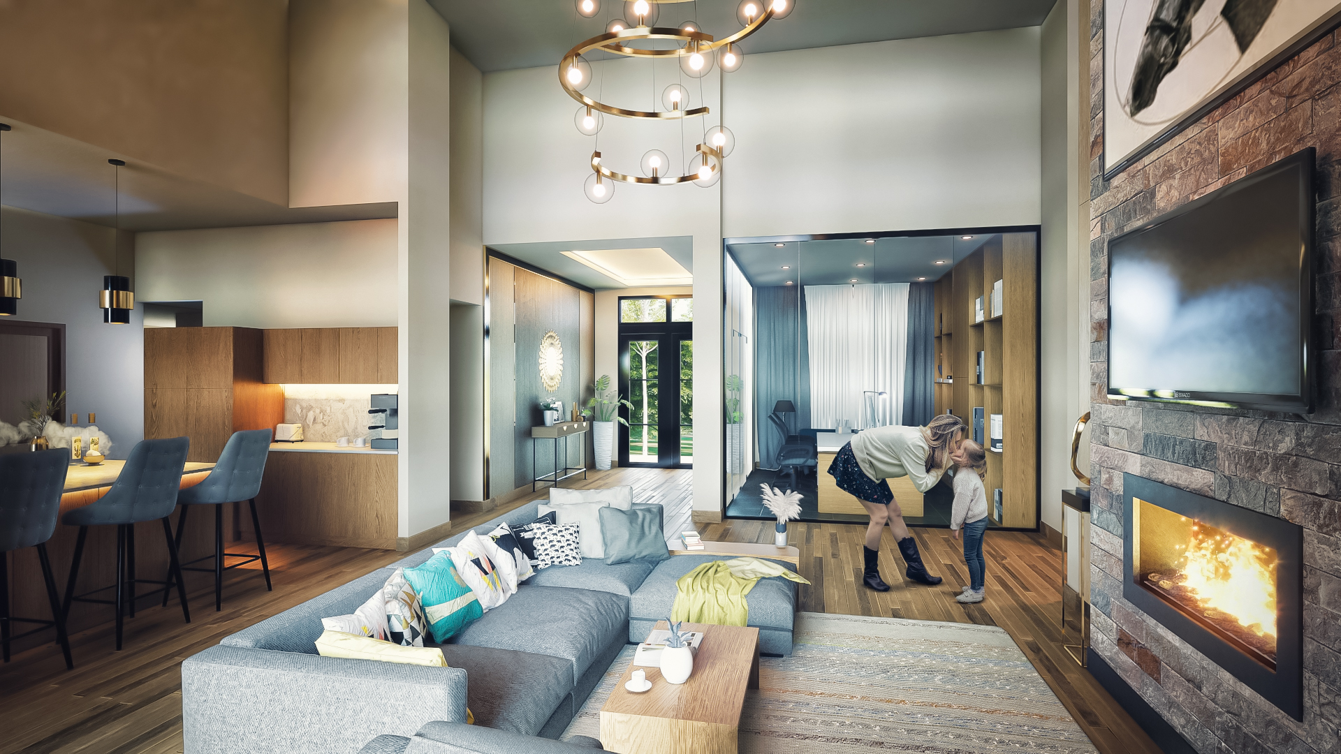 Masterful 3D Exterior Visualization companies: Elevating Luxury Home Spaces in Kharkiv, Ukraine | Yantram Architectural Design Studio-20