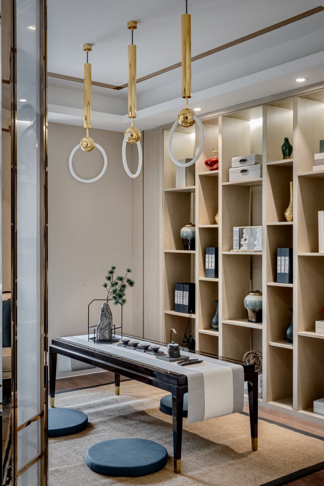 融汇·现代中式样板间  品川设计-品悦公装-9