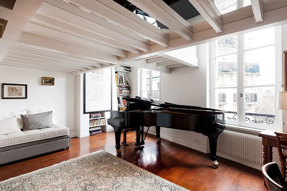 迷人的白色阁楼可俯瞰巴黎的圣心大教堂-20