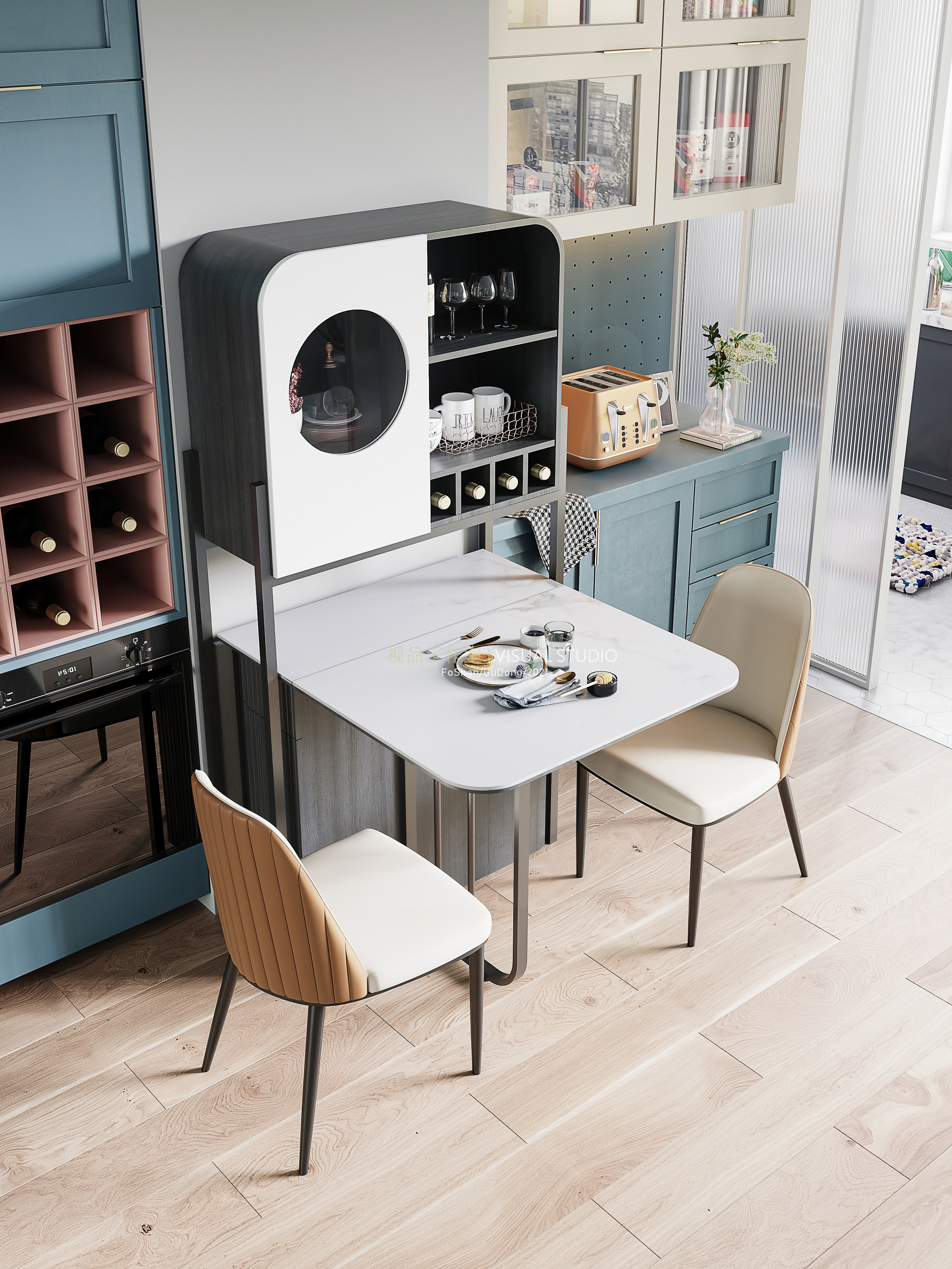 2款北欧多功能餐桌-1