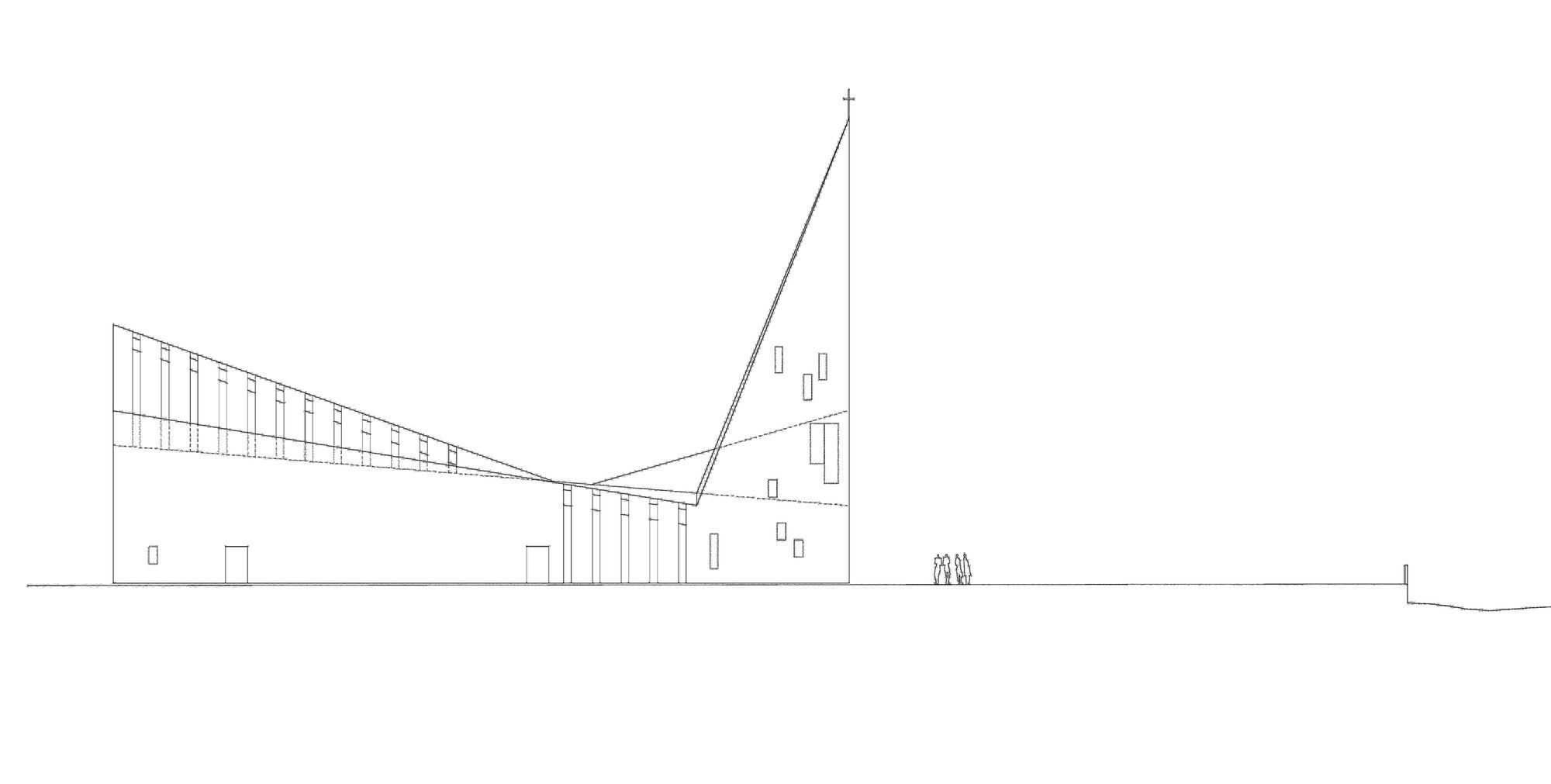 挪威 Knarvik 社区教堂——融入自然的信仰空间-55