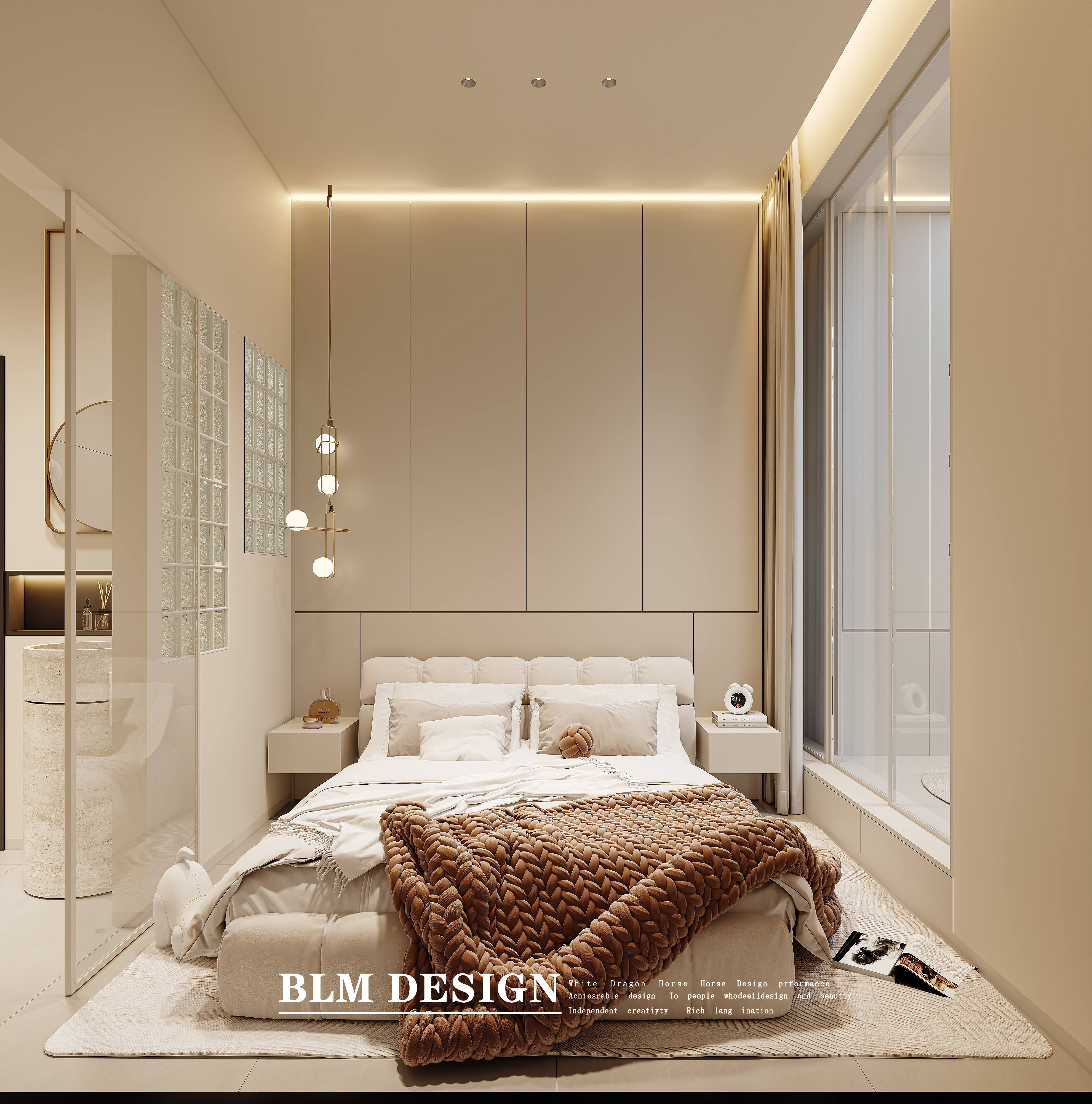 现代奶油家装效果图案例-7