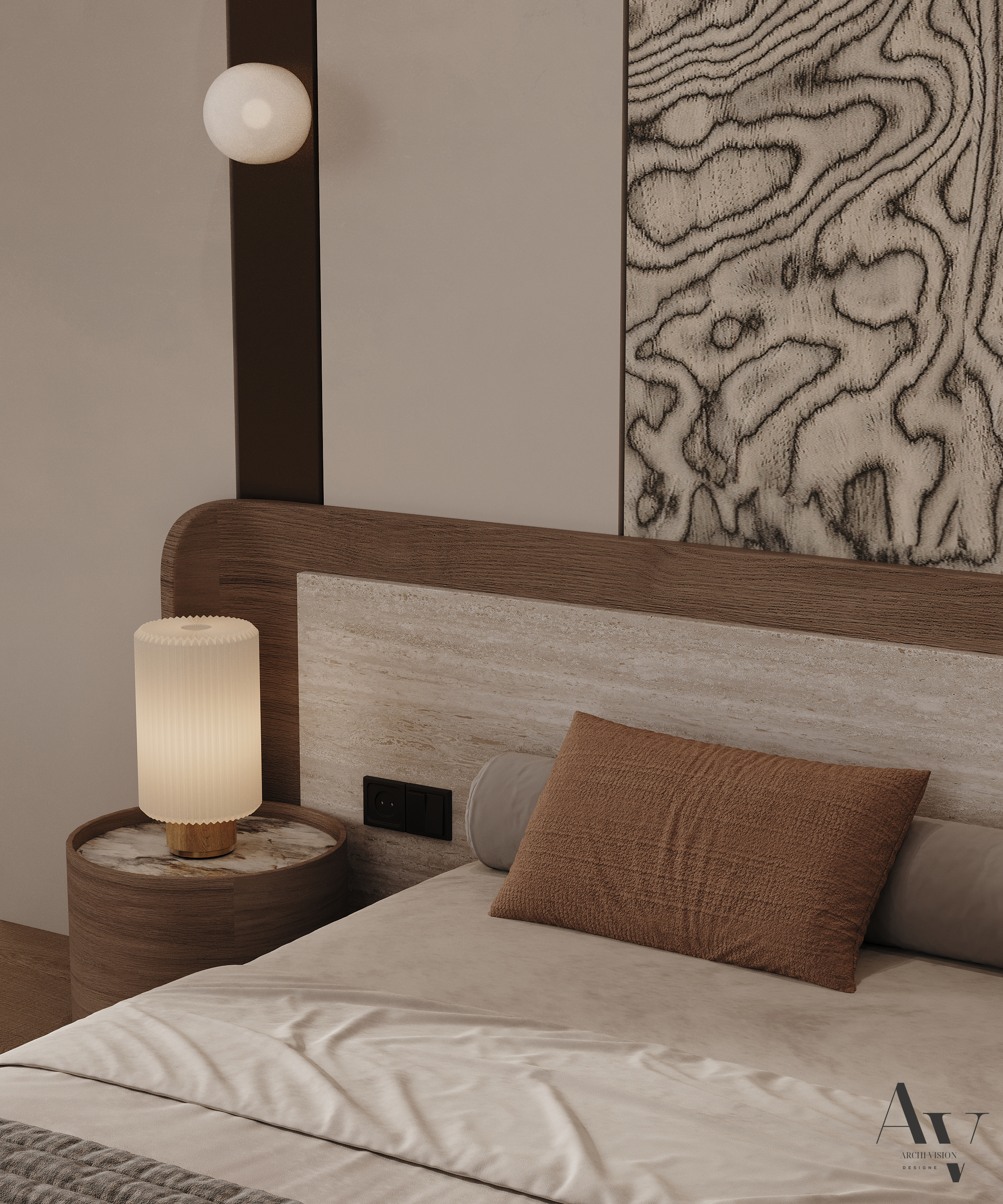 Master Bedroom（主卧项目）丨沙特阿拉伯丨Dina Farouk（archivision studio）-11