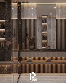 Two Bathrooms Interior Design Concept