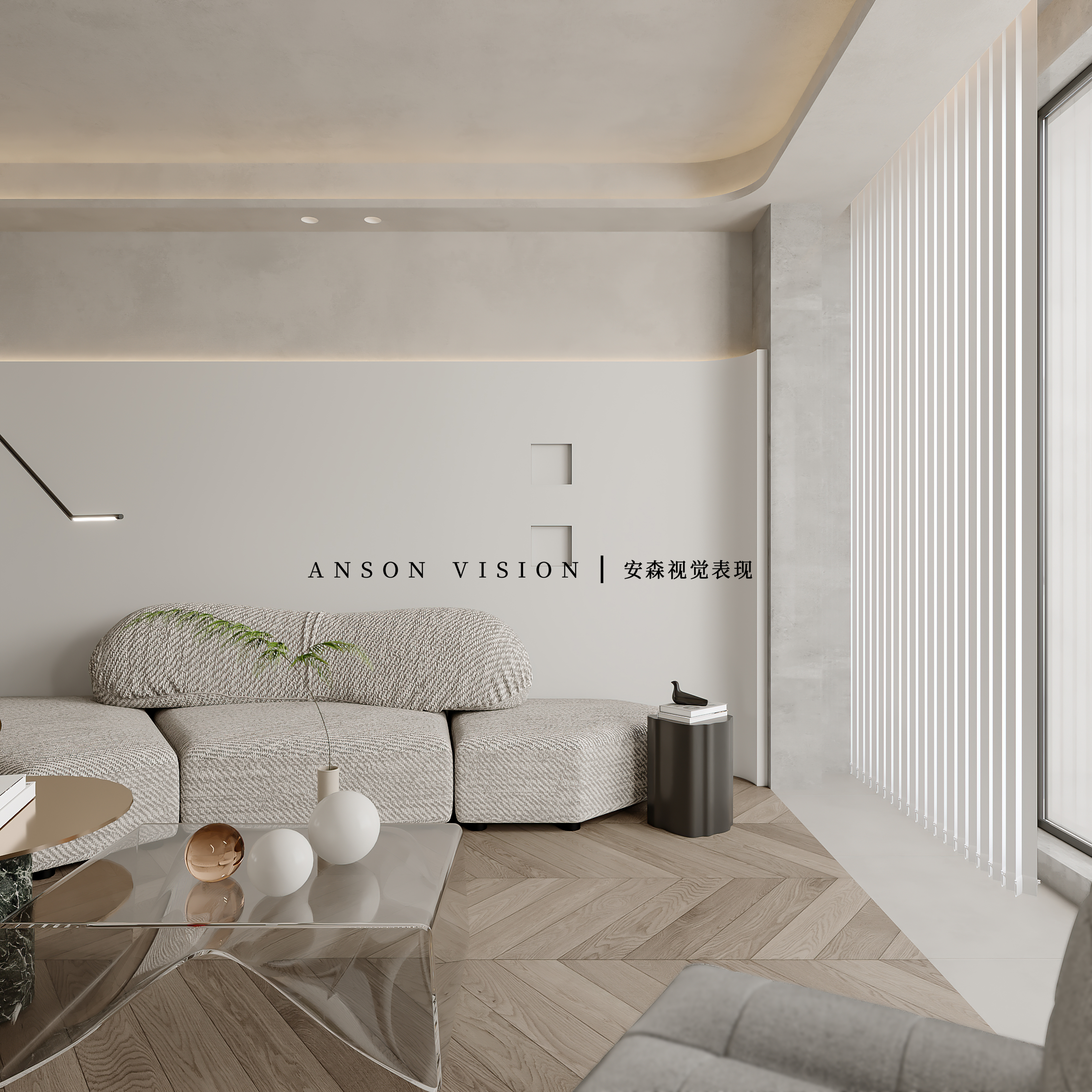 奶油风别墅排屋效果表现丨Ansonvision·蒙头睡-15