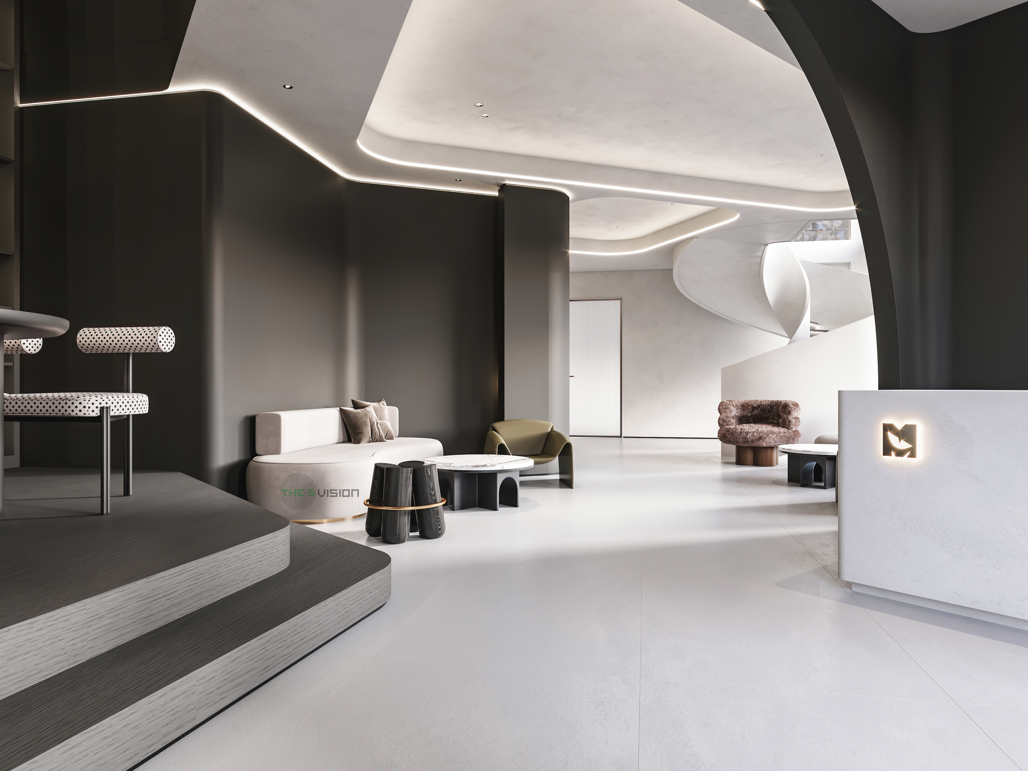 高蒂设计丨摄影店丨极简黑白摄影基地-21