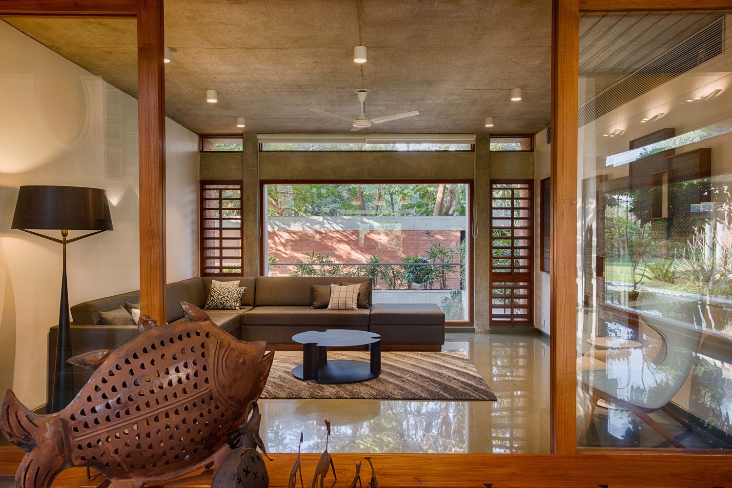 三代同堂的和谐空间——印度 Shaila Patel House-29