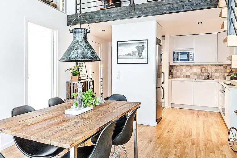 开放式蓝调 loft，现代时尚玻璃阁楼设计-1