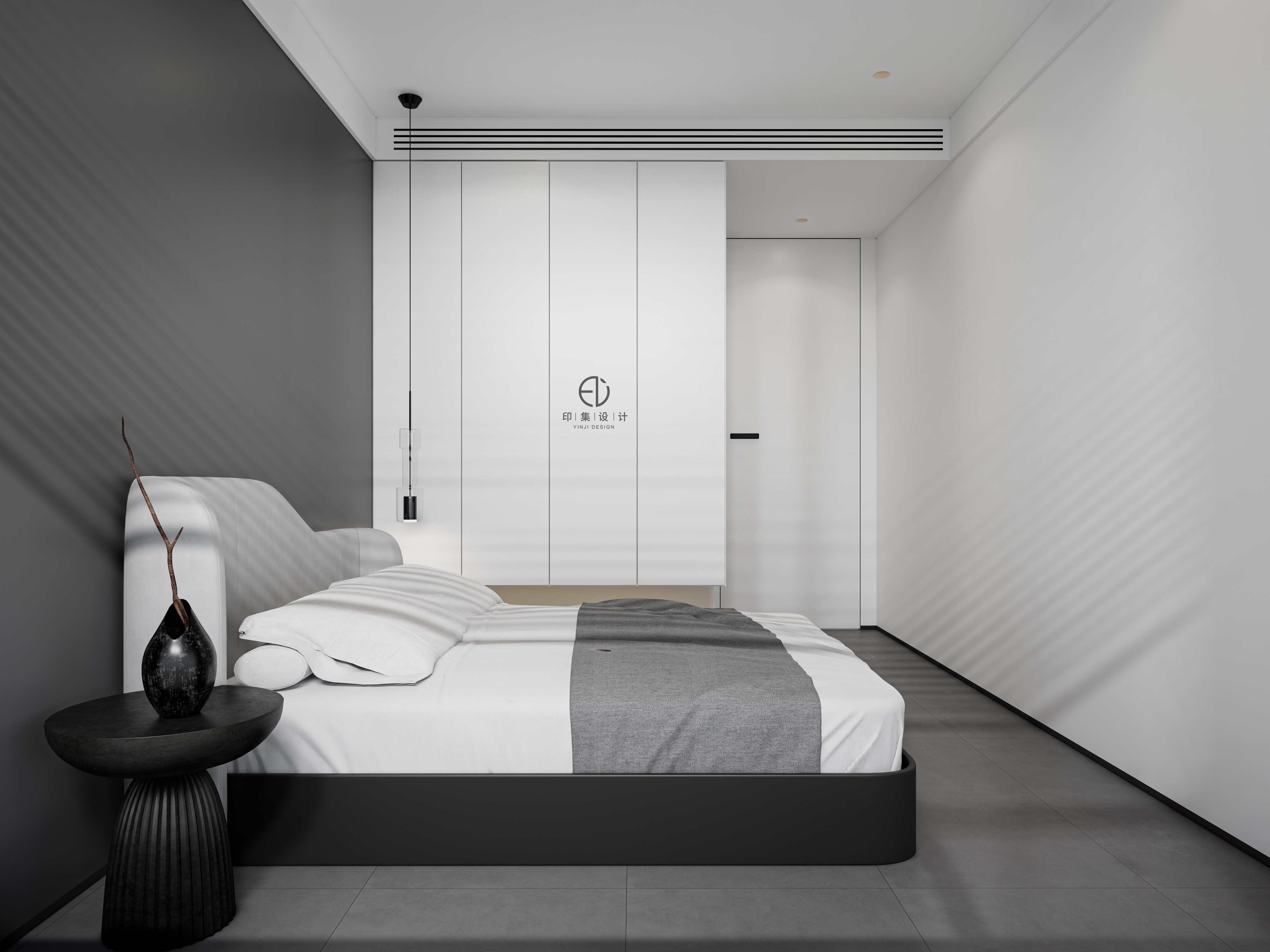 115㎡极简黑白灰，赋予生活的简雅情态-20