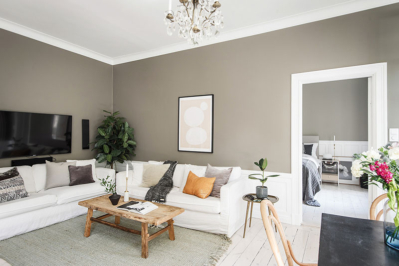 瑞典温馨宜居公寓 | 柔和米色搭配展现雅致品味-4