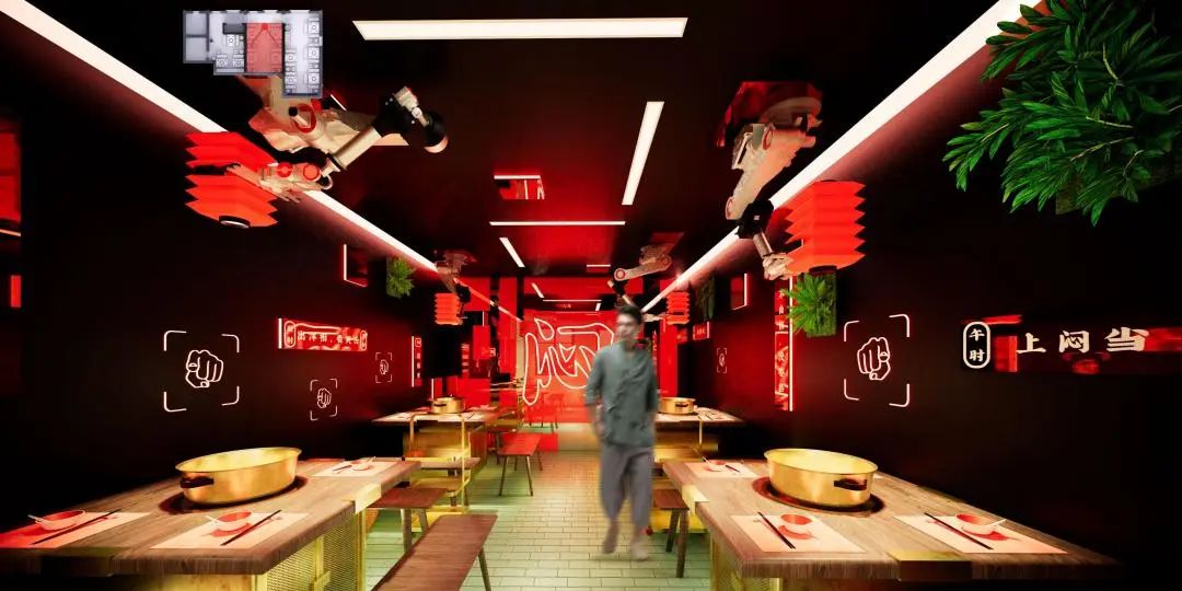"受气"江湖,重庆硬核餐厅设计解读-9