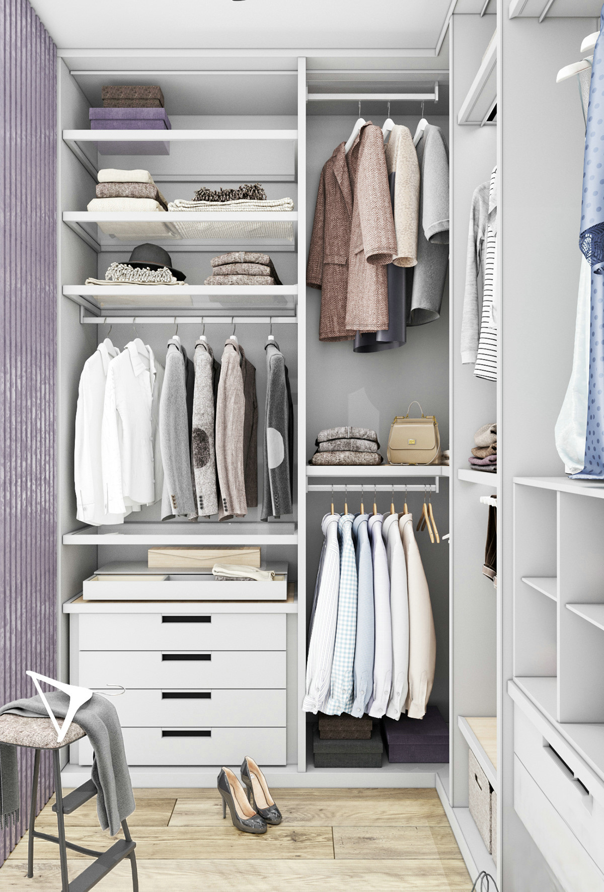 淡紫色系家装，温馨清新的室内设计佳作-14