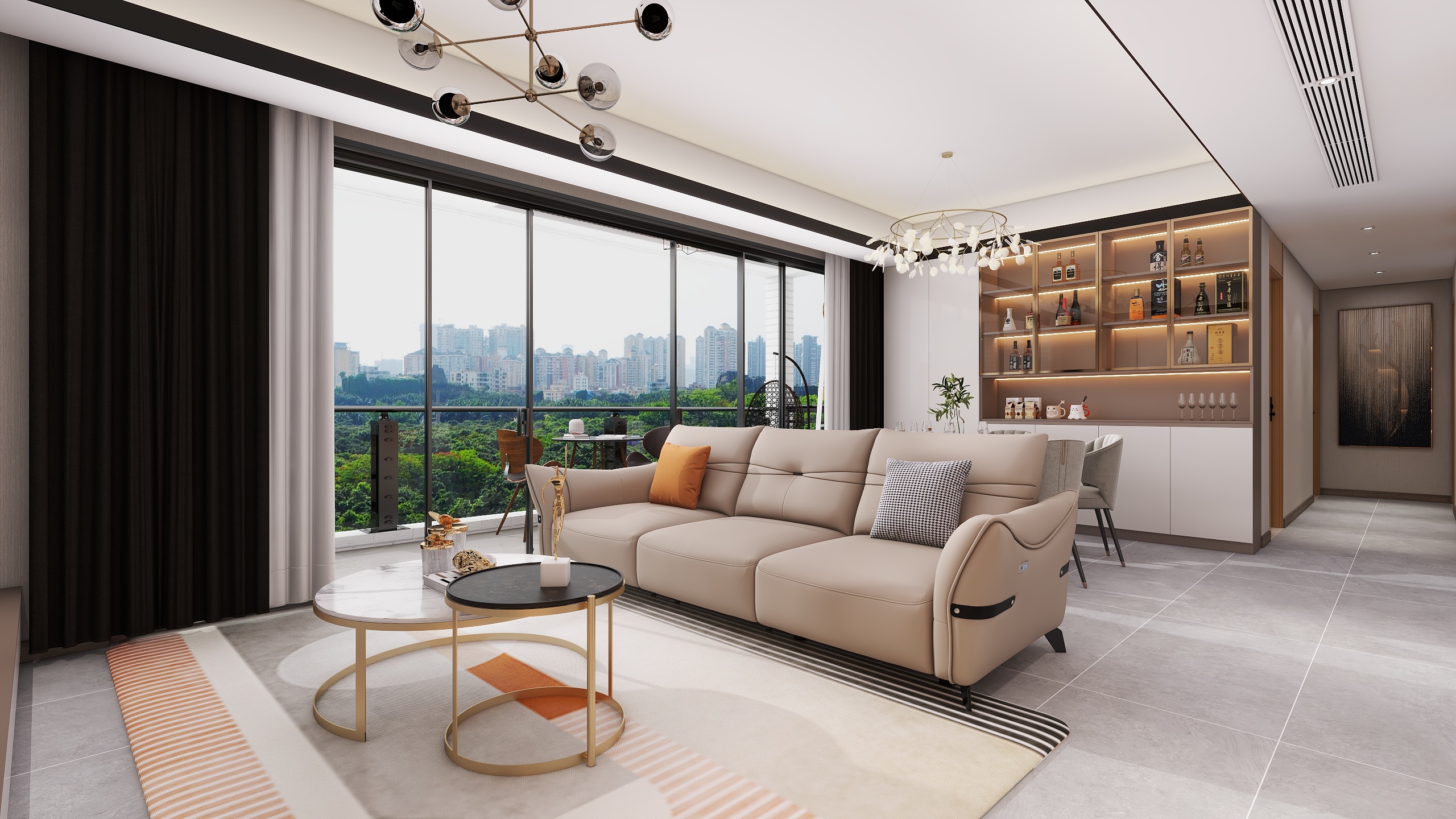 四川成都龙光天瀛（117平方现代简约四居室）-5