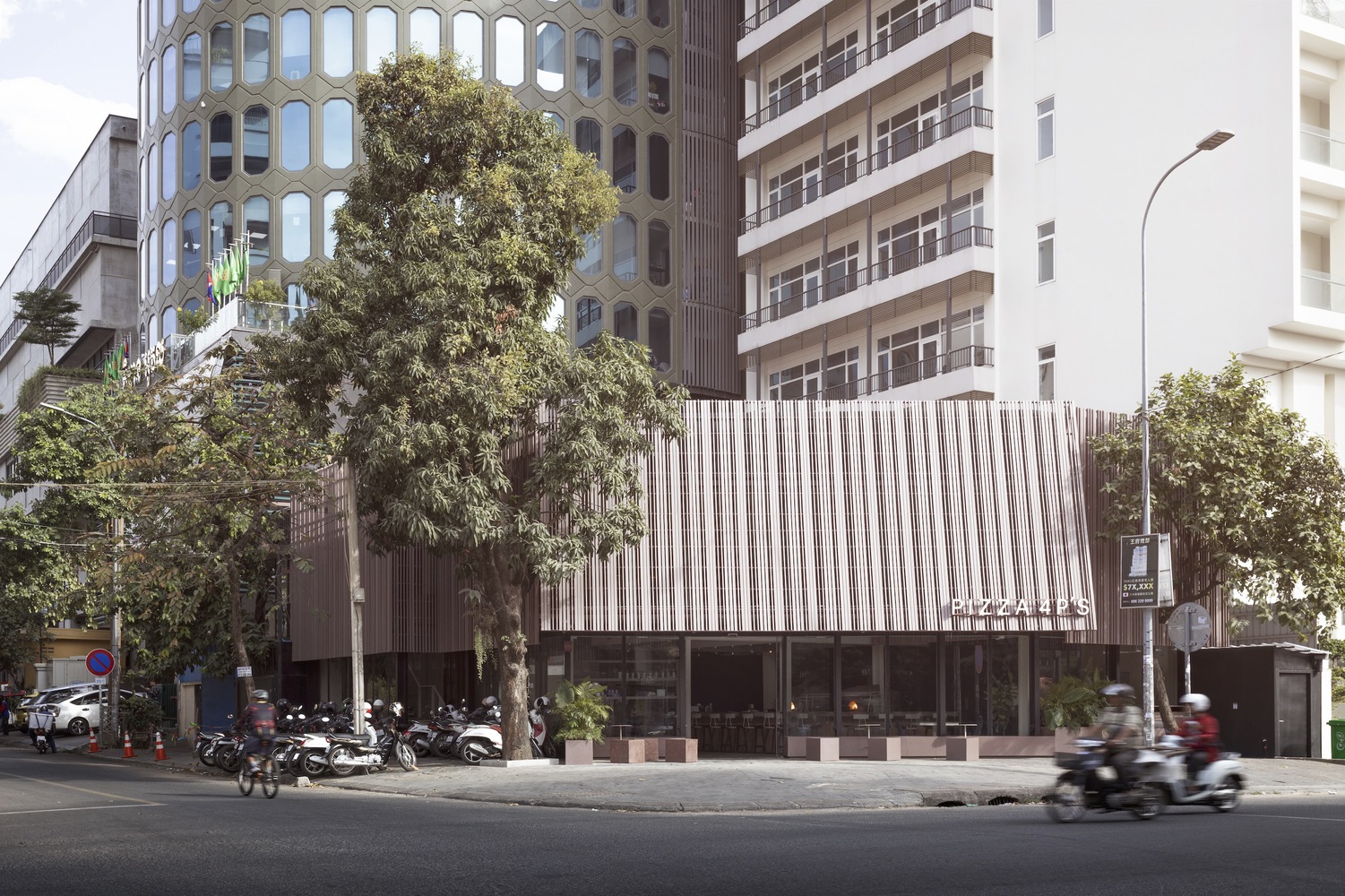 金边 Pizza 4p's 餐厅丨布鲁姆建筑-7