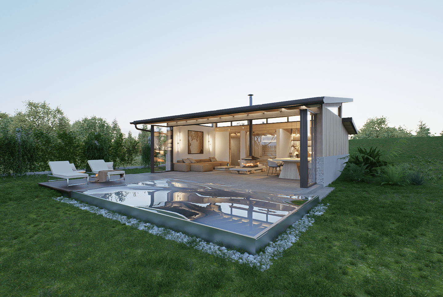 40 m² Relax House | Minimal Wooden Retreat-5