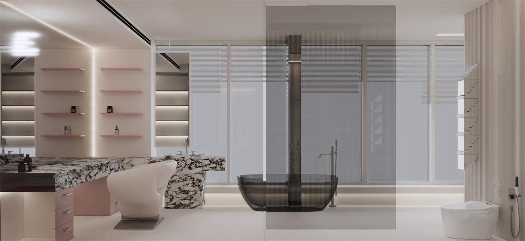 晨暮粉彩 · 西派城奢雅室内设计丨奇点上宅-73