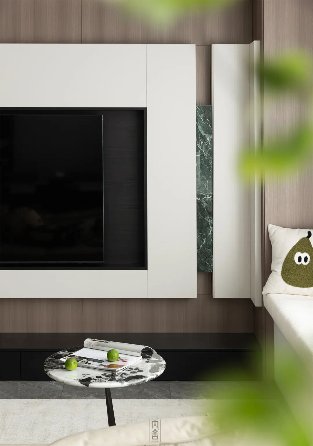 内舍软装丨128㎡现代简约风，纯粹色调营造简洁利落的温柔空间！-16