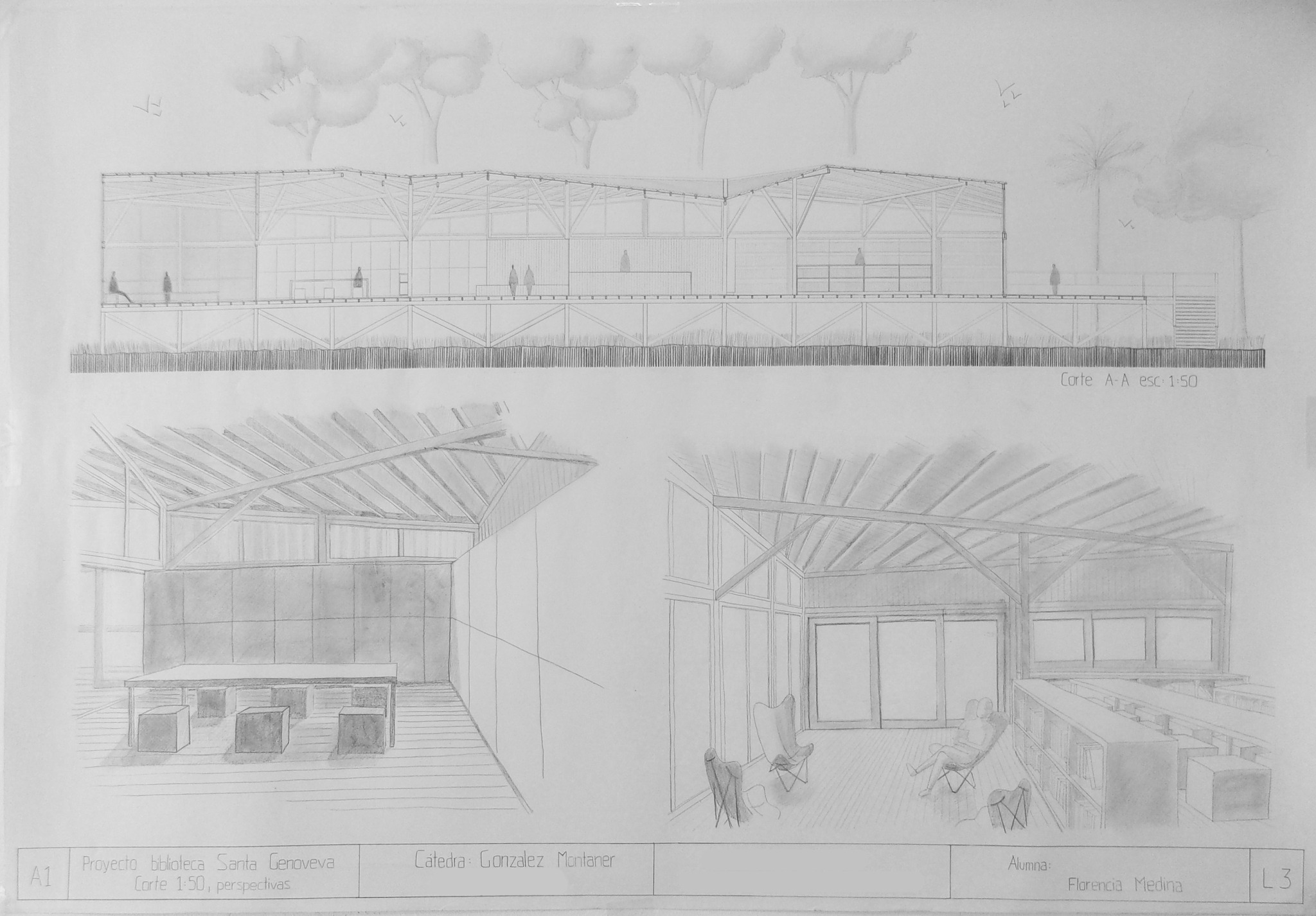 三角洲图书馆项目丨阿根廷布宜诺斯艾利斯丨UBA 建筑 1 系冈萨雷斯·蒙塔纳尔教授工作室-14