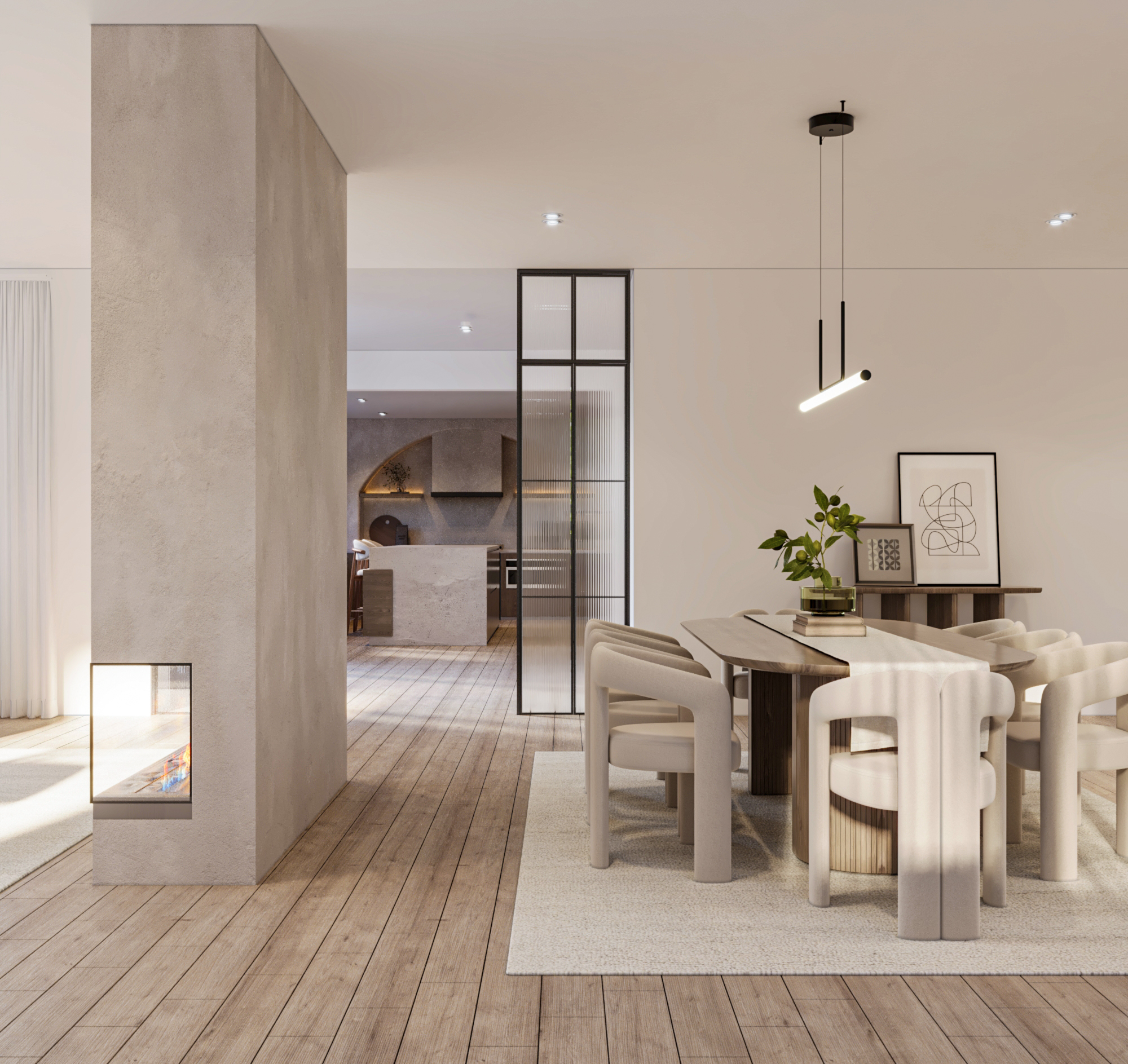 Main Floor Minimal Design（现代简约首层设计）丨美国丨Nourhan Azzaz-11