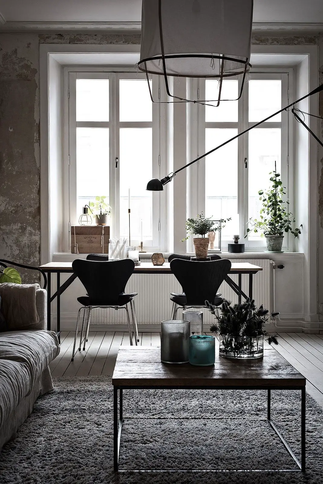 85 平米公寓大胆尝试 | 原始墙壁的魅力-4