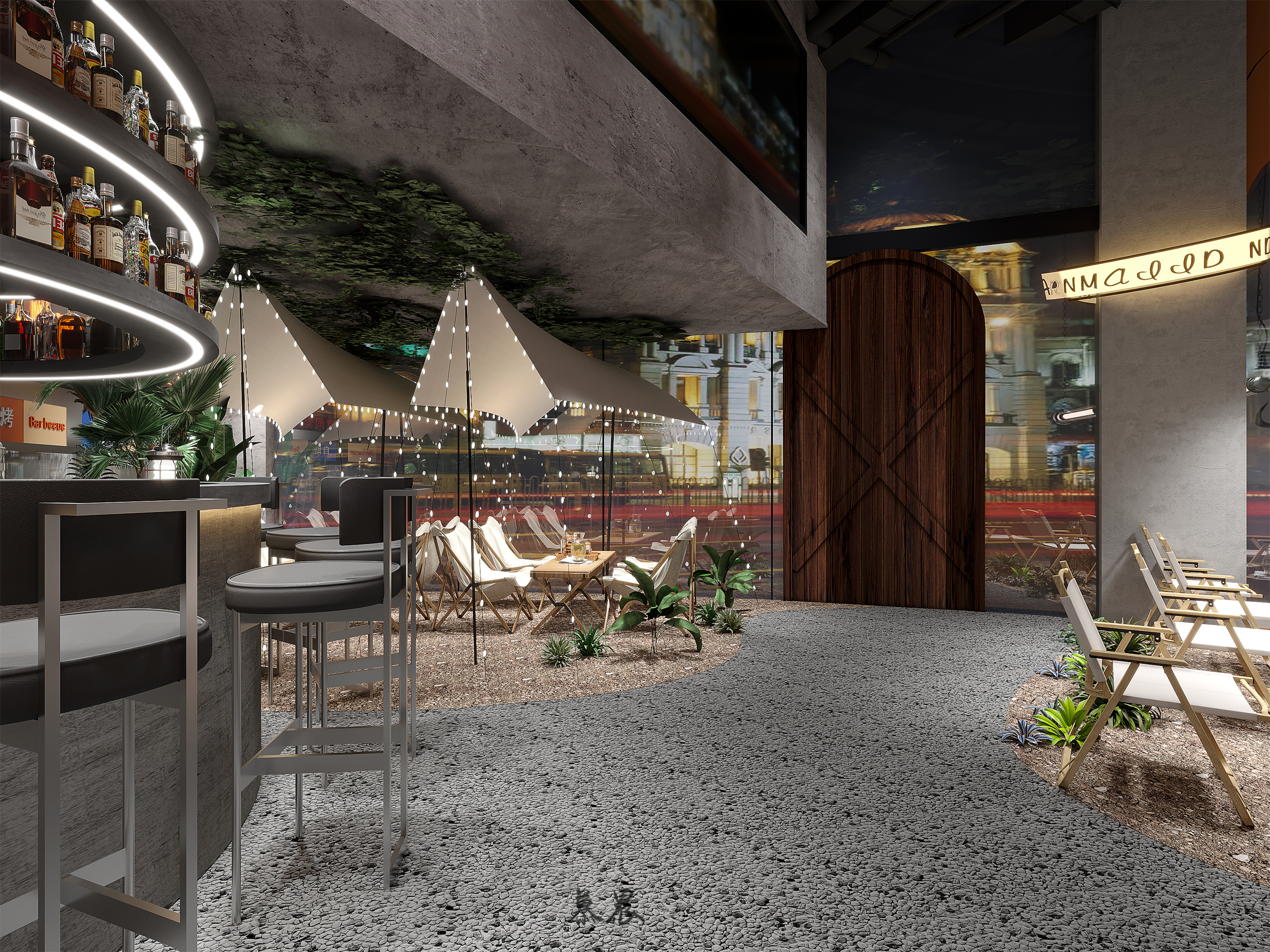 露营风棋牌室||主打一个惬意-2